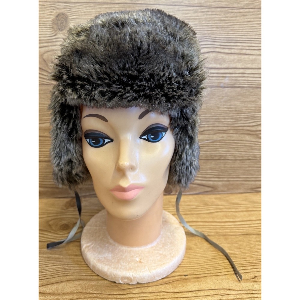 RH Restoration‎ Hardware Faux Fur Russian Ushanka Trapper Hat Kids 2-4 Years